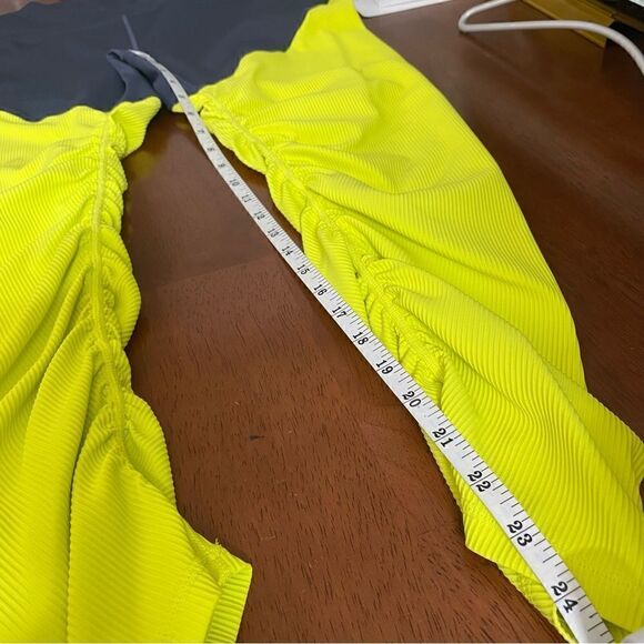 Zyia Neon Yellow Parallel Luxe Hi-rise 7/8 Leggings size XXL - Picture 9 of 14